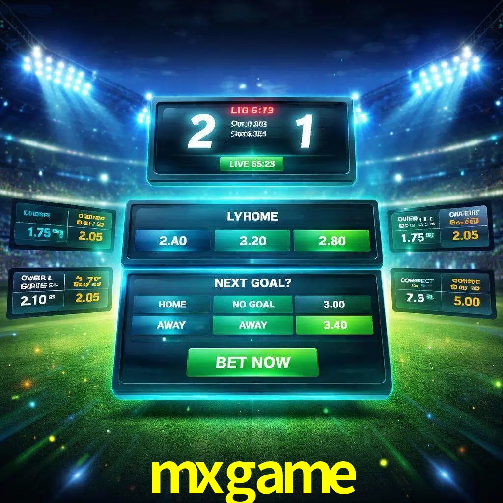 Vista de apuestas en vivo mxgame durante un partido en curso
