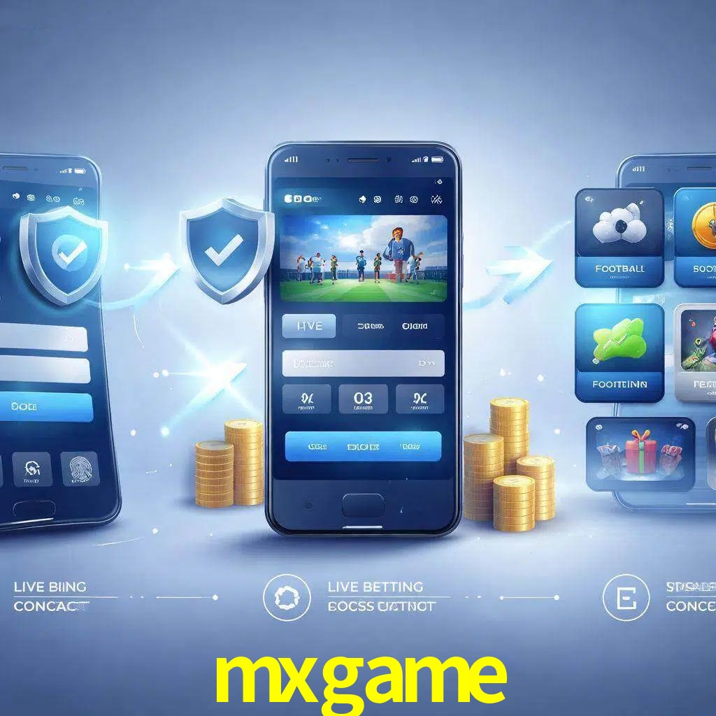Pasos de acceso a la app mxgame en pantalla de teléfono móvil